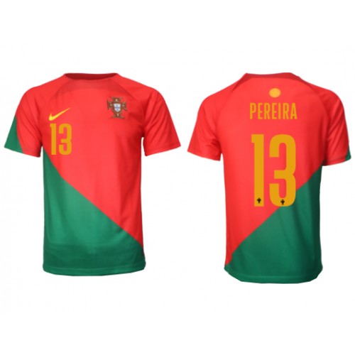 Portugal Danilo Pereira #13 Replica Home Stadium Shirt World Cup 2022 Short Sleeve